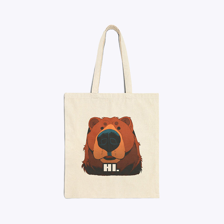 Hi Bye Bear Tote Bag