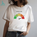 High Cortisol Level Stress Meter Funny Anxiety Graphic T Shirt