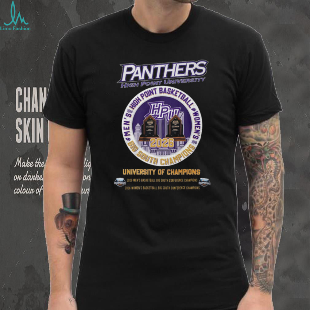 High Point University Panthers 2026 Big South Champions T Shirt