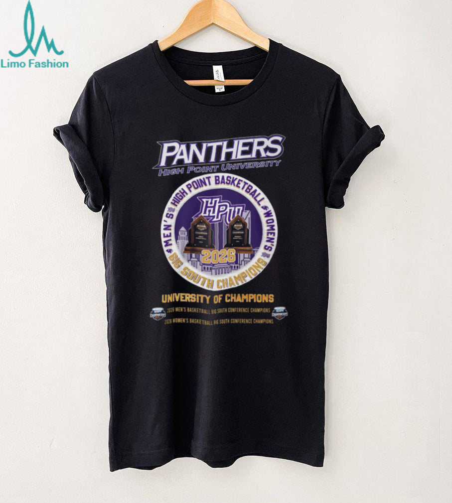 High Point University Panthers 2026 Big South Champions T Shirt