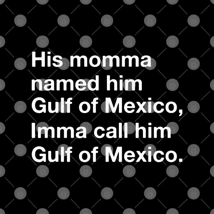 His Momma Named Him Gulf Of Mexico Imma Call Him Gulf Of Mexico Shirt