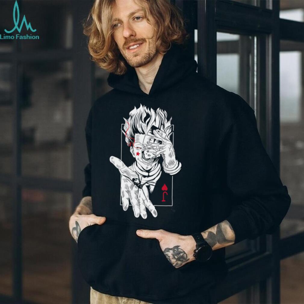 Hisoka Morow Playing Cards Illustration T Shirt Hunter x Hunter Apparel