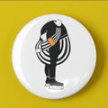 Hockey Ref Head in Butt Button