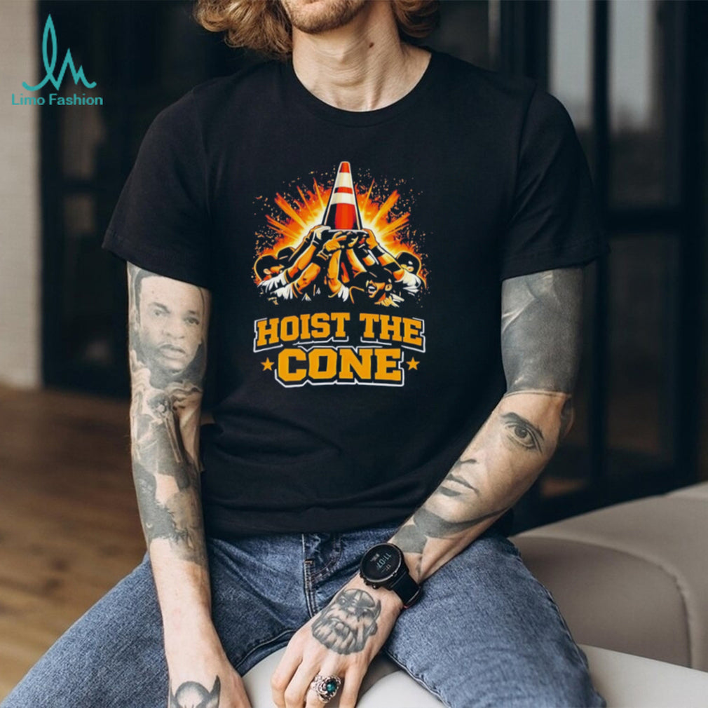 Hoist The Cone Funny Sports Fans Celebration Victory T Shirt