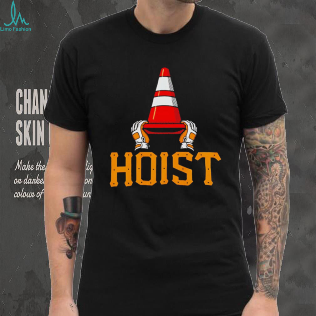 Hoist The Cone Orange Traffic Cone Sports Celebration T Shirt