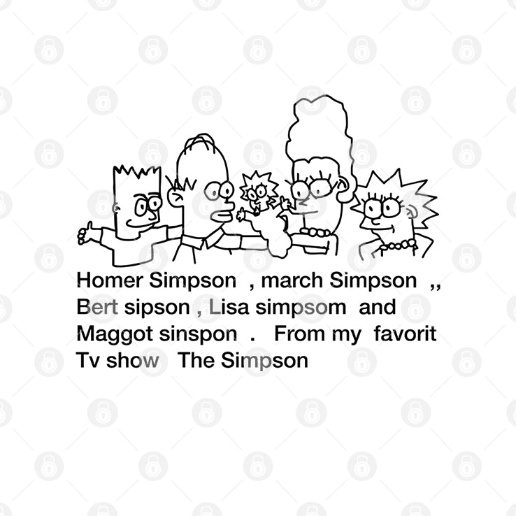 Homer Simpson March Simpson Bert Sipson Lisa Simpsom And Maggot Sinpson Shirt