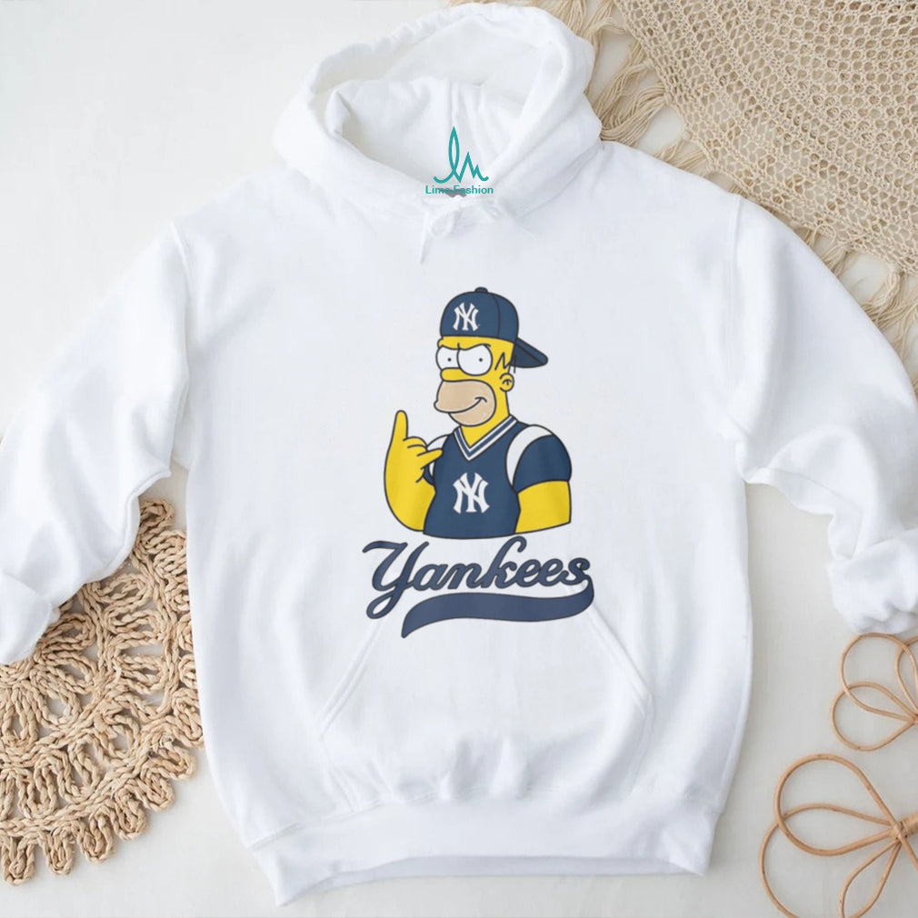 Homer Simpson New York Yankees Baseball Fan Graphic T Shirt