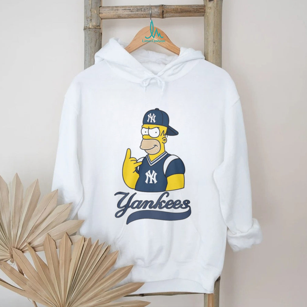 Homer Simpson New York Yankees Baseball Fan Graphic T Shirt