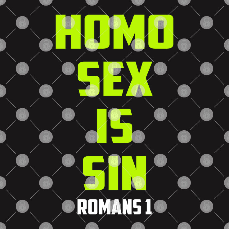 Homo Sex Is Sin Romans 1 Shirt