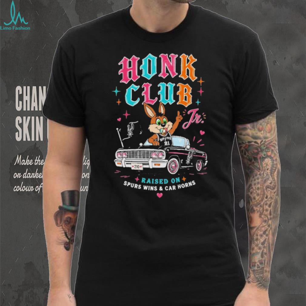 Honk Club Jr Raised On Spurs Wins & Car Horns Kid’s T Shirt