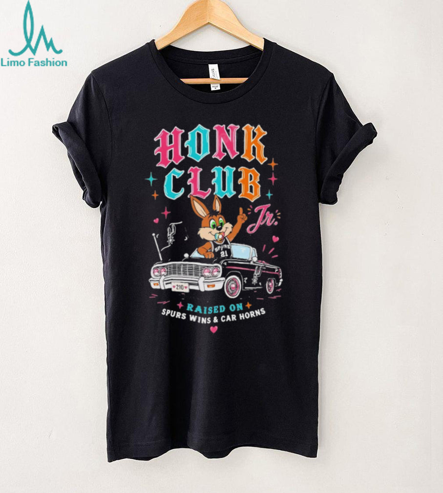 Honk Club Jr Raised On Spurs Wins & Car Horns Kid’s T Shirt