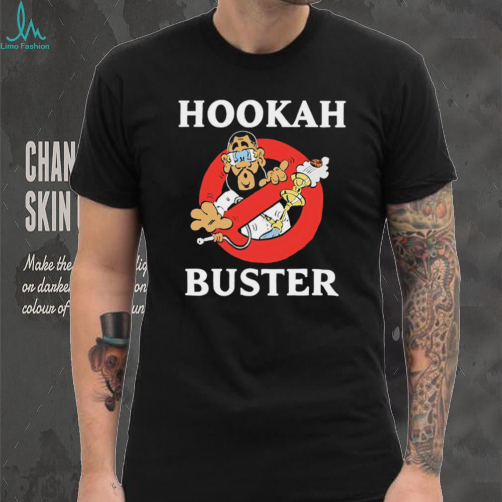 Hookah Buster Funny Parody Cartoon Smoke Enthusiast T Shirt