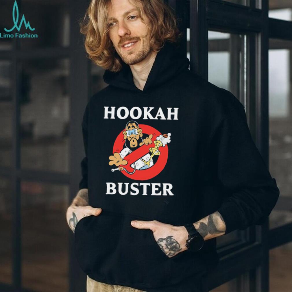Hookah Buster Funny Parody Cartoon Smoke Enthusiast T Shirt