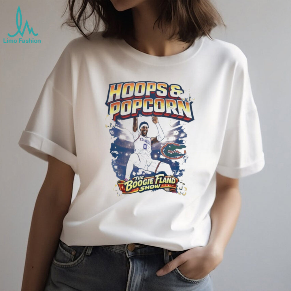 Hoops & Popcorn The Boogie Fland Show Basketball Graphic T Shirt