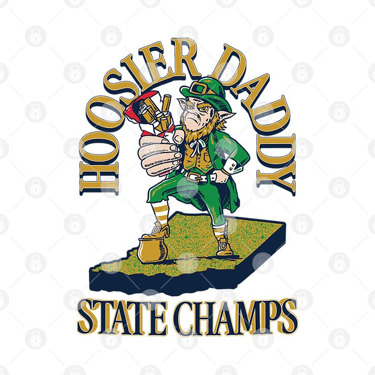 Notre Dame Fighting Irish Hoosier Daddy State Champs T Shirt