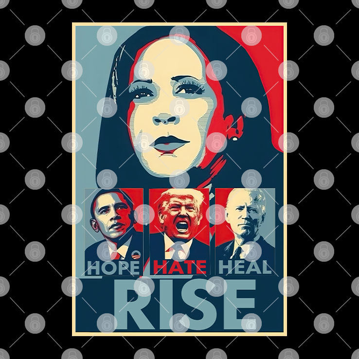 Hope Hate Heal Rise Anti Trump Shirt