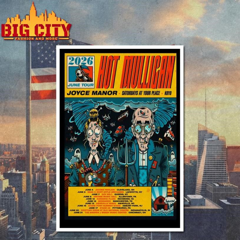 Hot Mulligan Jun 2026 Tour Poster Shirt