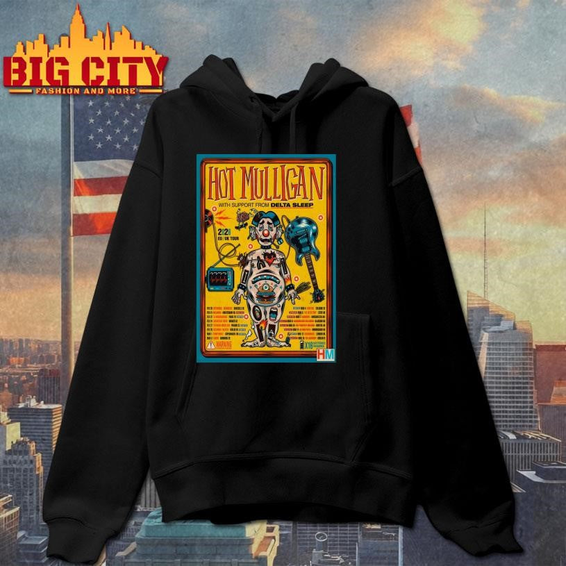 Hot Mulligan With Delta Sleep EU-UK 2026 Tour Poster Shirt