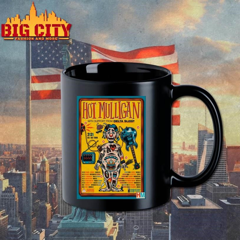 Hot Mulligan With Delta Sleep EU-UK 2026 Tour Poster Shirt