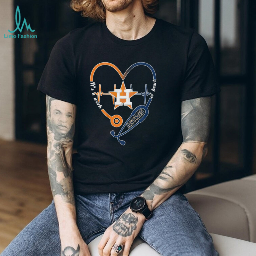Houston Astros Medical Professional Stethoscope Heartbeat T Shirt