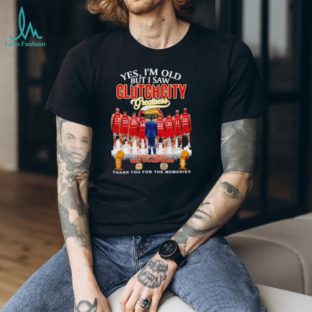 Houston Clutch City Greatness Back To Back NBA Champions T Shirt