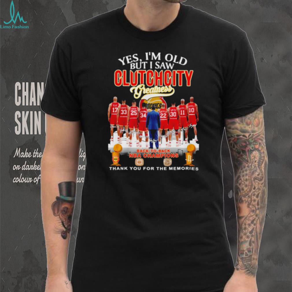 Houston Clutch City Greatness Back To Back NBA Champions T Shirt
