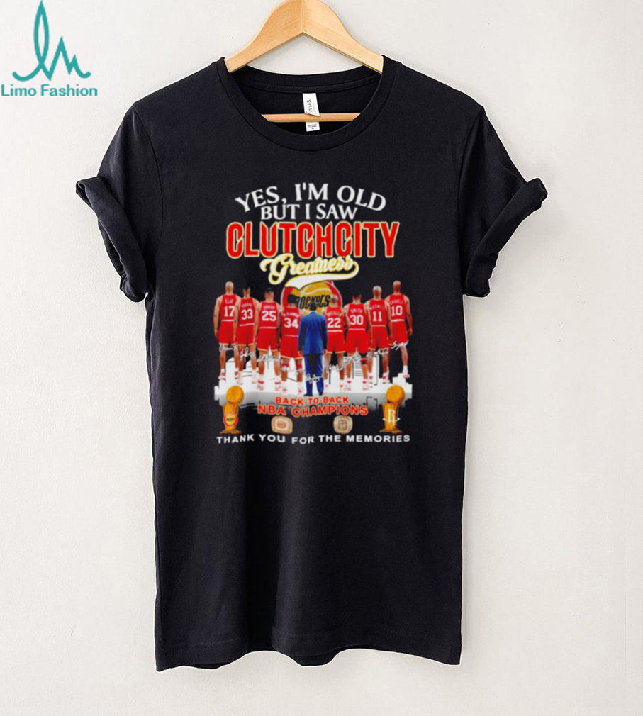 Houston Clutch City Greatness Back To Back NBA Champions T Shirt