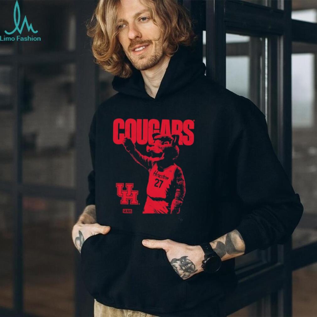 Houston Cougars Slam Basketball Mascot 27 T Shirt