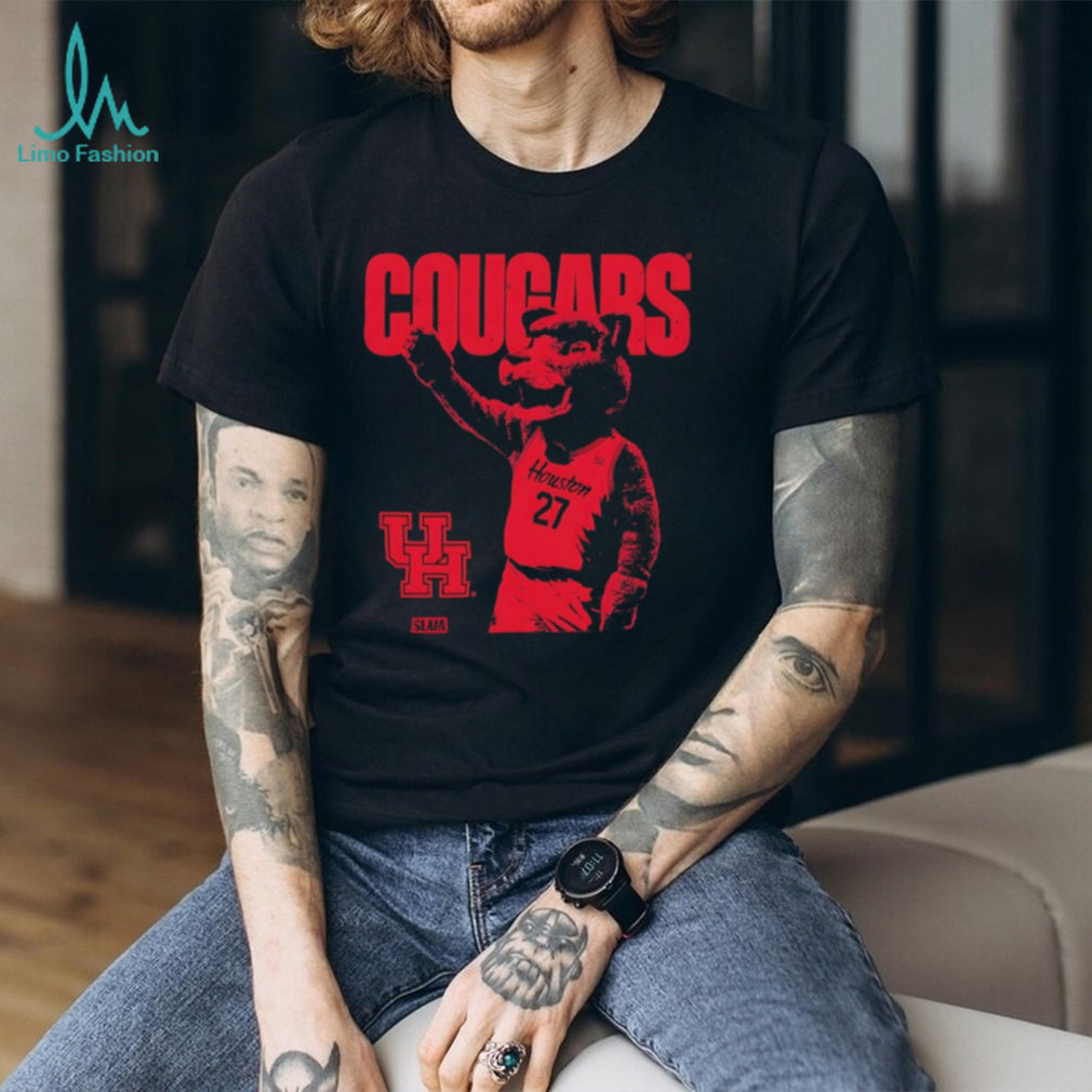 Houston Cougars Slam Basketball Mascot 27 T Shirt