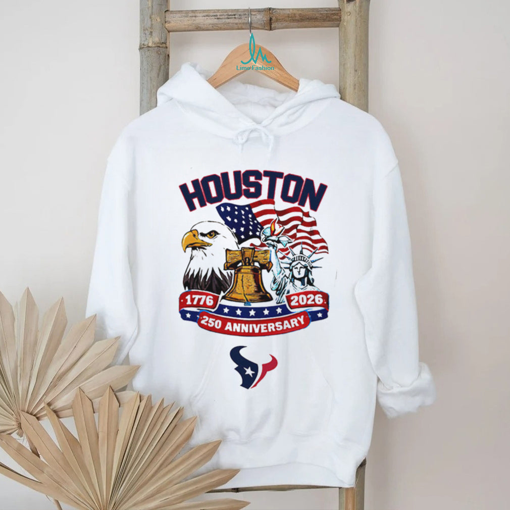 Houston Texans 250th Anniversary 1776 2026 USA Patriotic Custom Jersey T Shirt