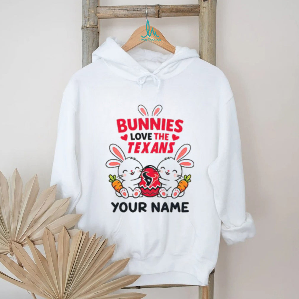 Houston Texans Custom Name Easter Bunny Plush T Shirt