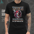 Houston Texans Forever Not Just When We Win Bull Mascot Split Helmet T Shirt