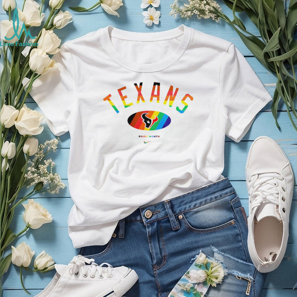 Houston Texans Pride Month Rainbow logo shirt