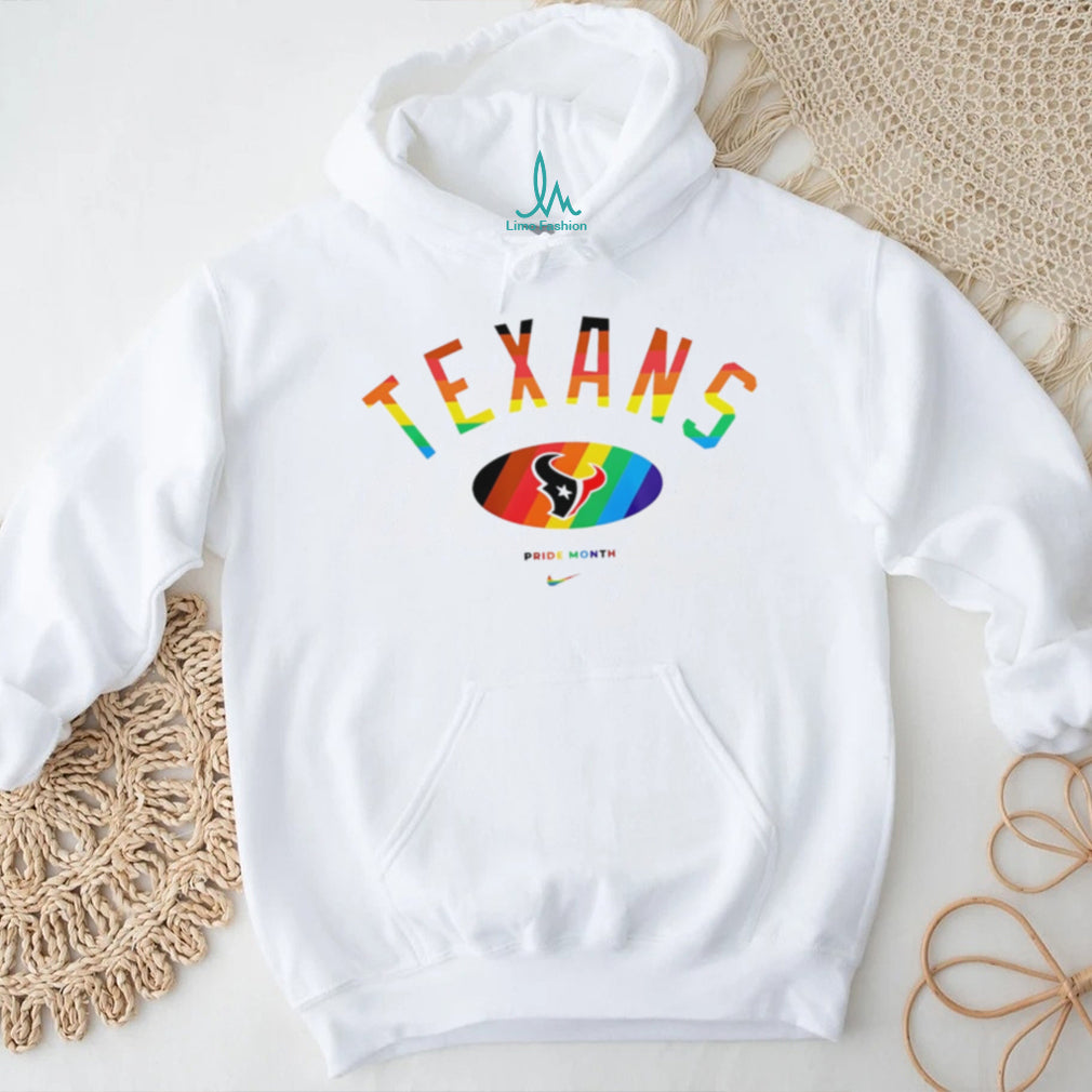 Houston Texans Pride Month Rainbow logo shirt