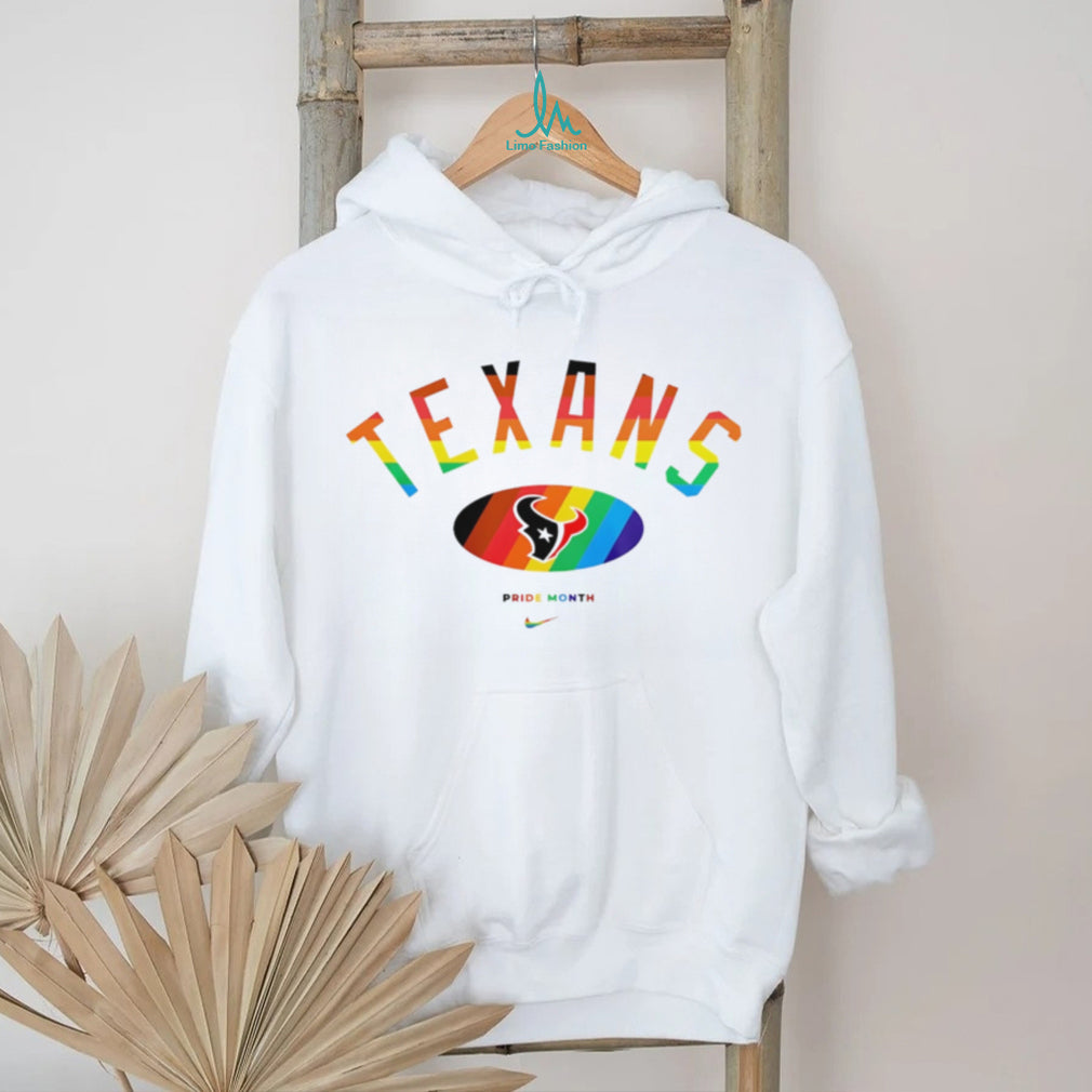 Houston Texans Pride Month Rainbow logo shirt