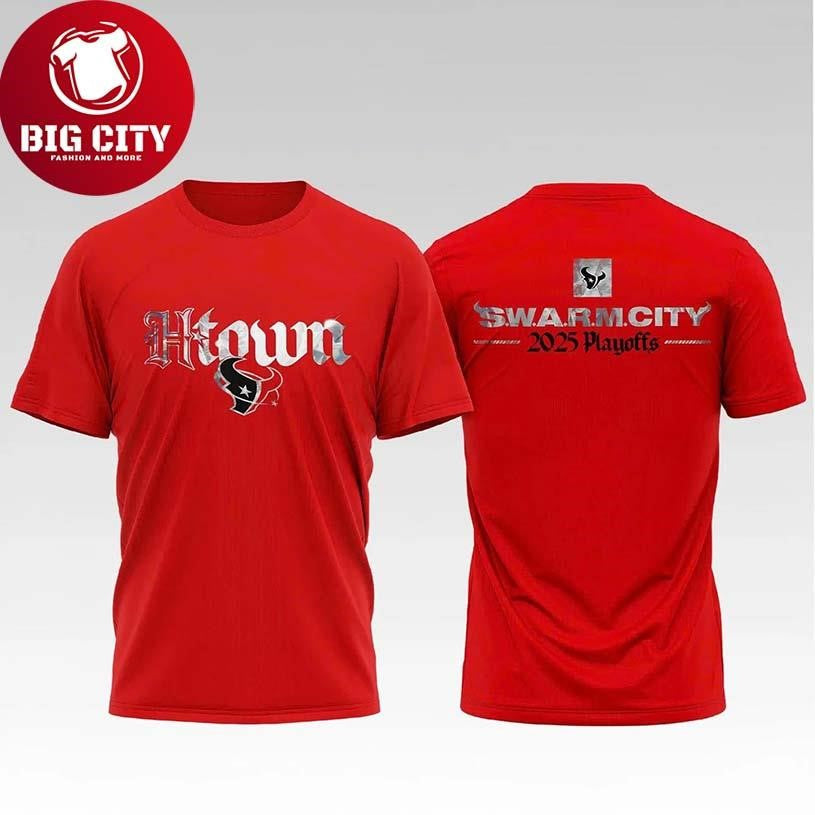 Houston Texans Swarm City Playoff Two Sided Shirt