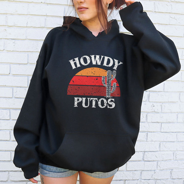 Howdy Putos Funny Cactus T Shirt