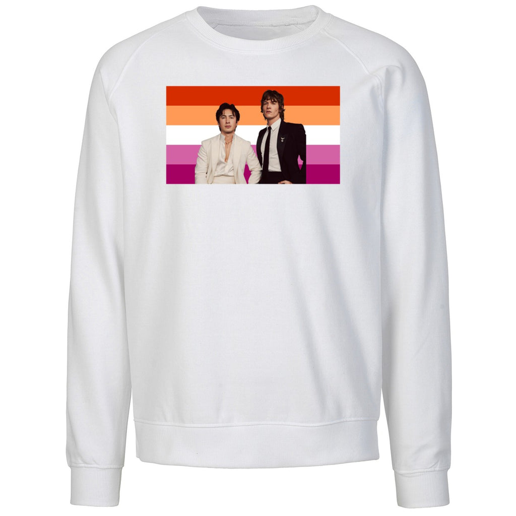Hudson Williams and Connor Storrie Lesbian Pride Flag Shirt