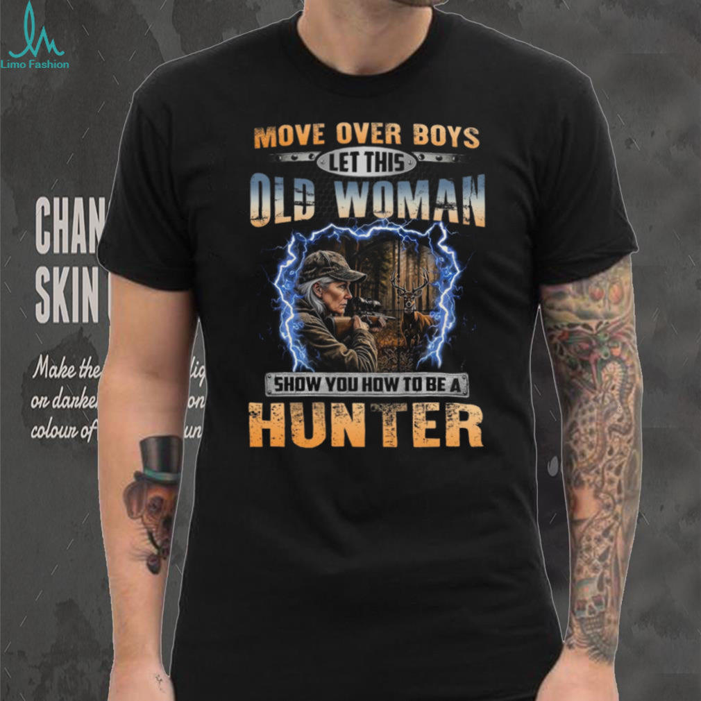 Hunter Old Woman Deer Hunting Outdoor Wildlife Shirt
