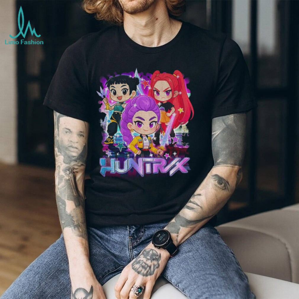 Huntrix Chibi Kpop Girl Group Anime Style Graphic T Shirt
