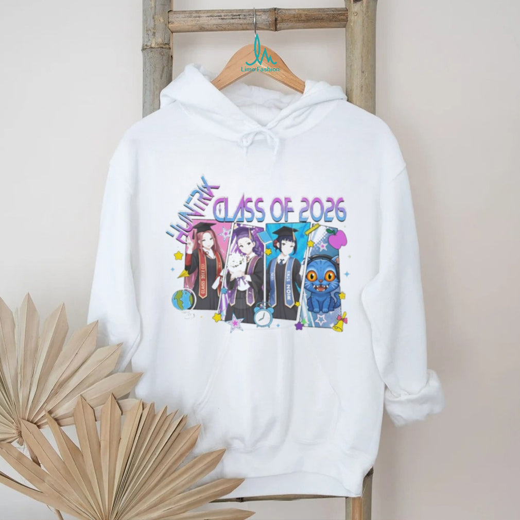 Huntrix Class of 2026 Graduation Anime Girls Cap and Gown T Shirt