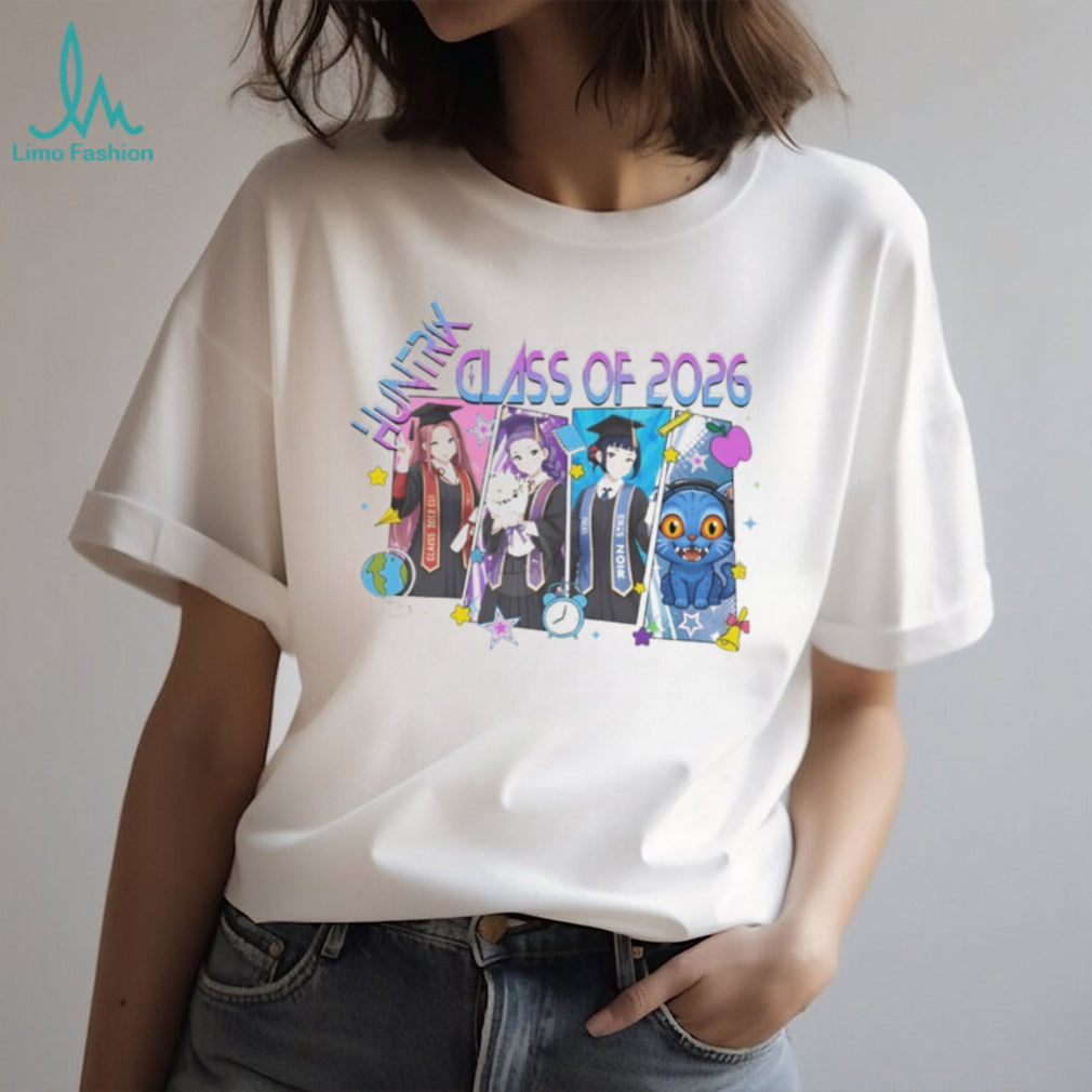 Huntrix Class of 2026 Graduation Anime Girls Cap and Gown T Shirt