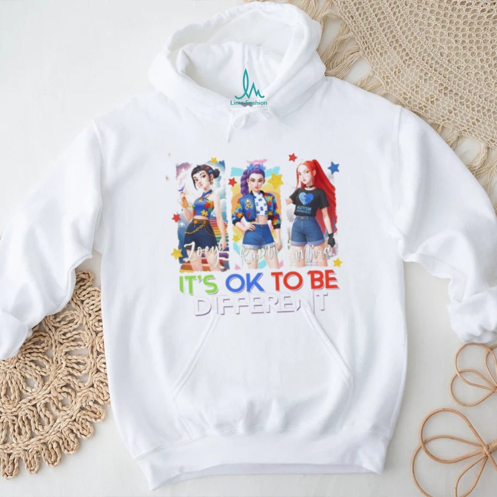 Huntrix It’s OK To Be Different Autism Awareness Anime Girls T Shirt