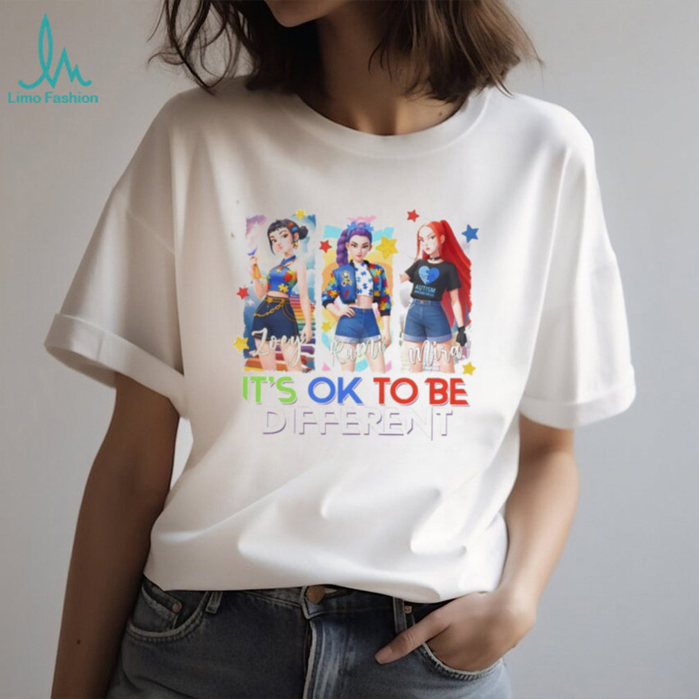 Huntrix It’s OK To Be Different Autism Awareness Anime Girls T Shirt