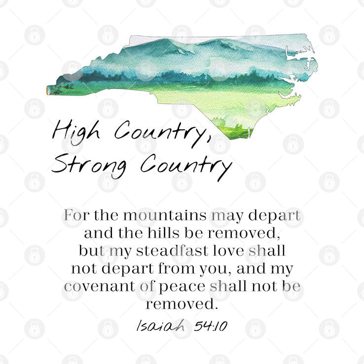 Hurricane Helene High Country Strong Country T Shirt