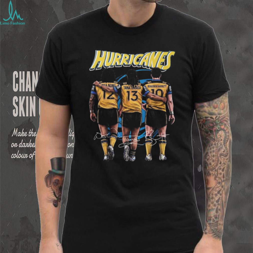 Hurricanes Rugby Stars Ma’a Nonu Tana Umaga Beauden Barrett Signature T Shirt