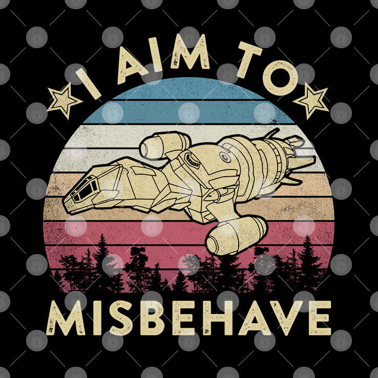 I Aim to Misbehave Firefly T Shirt