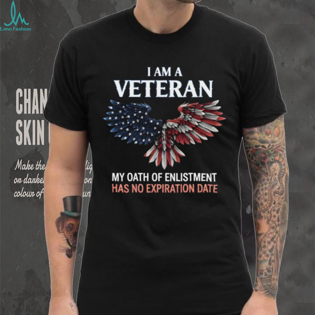 I Am A Veteran Oath Of Enlistment Patriotic Eagle Wings T Shirt