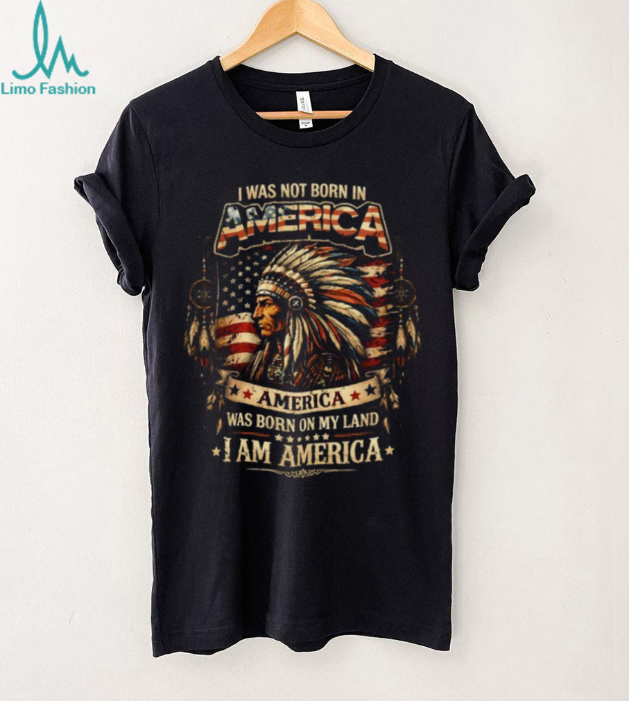 I Am America Native American Warrior Chief Pride T Shirt
