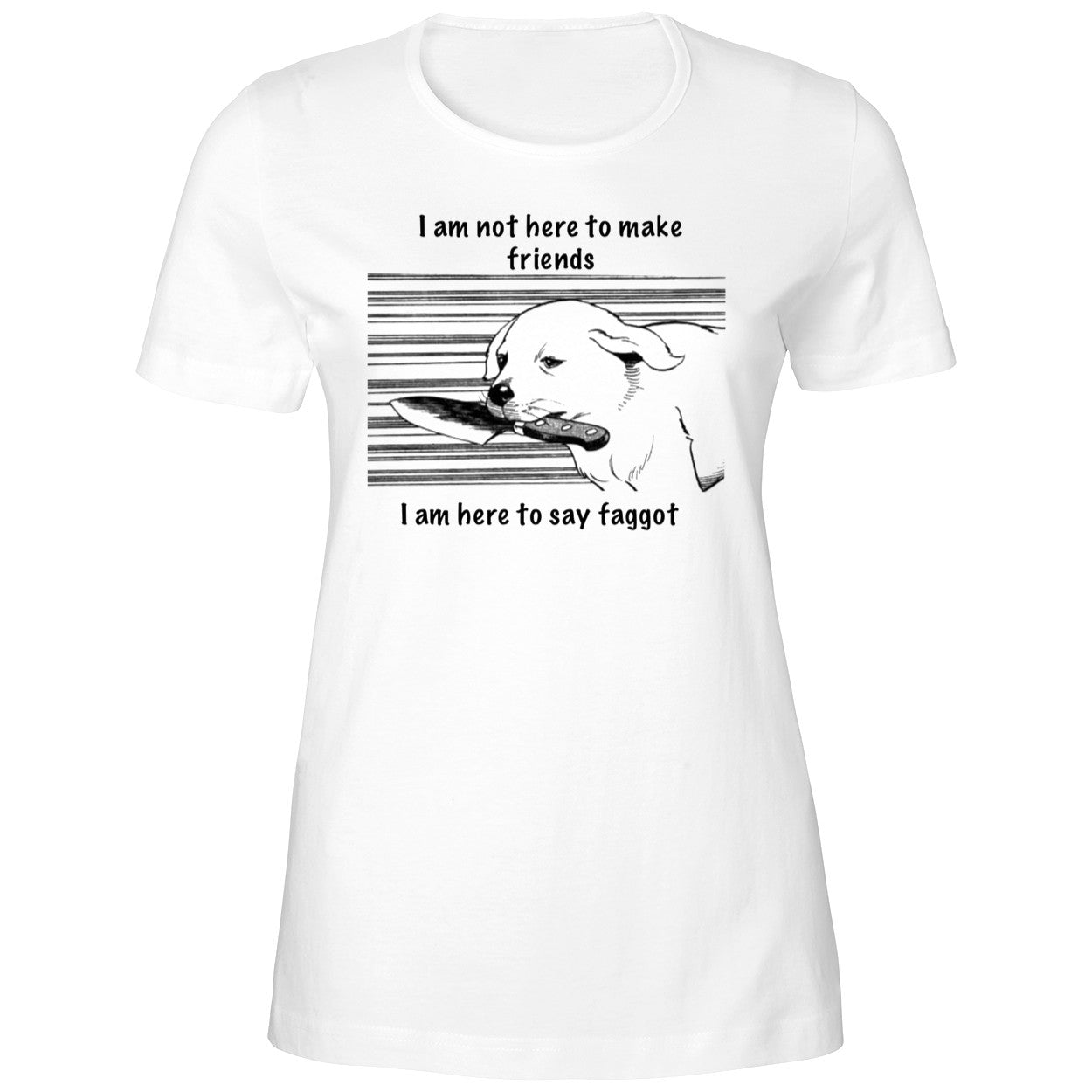 I Am Not Here To Make Friends I Am Here To Say Faggot Shirt